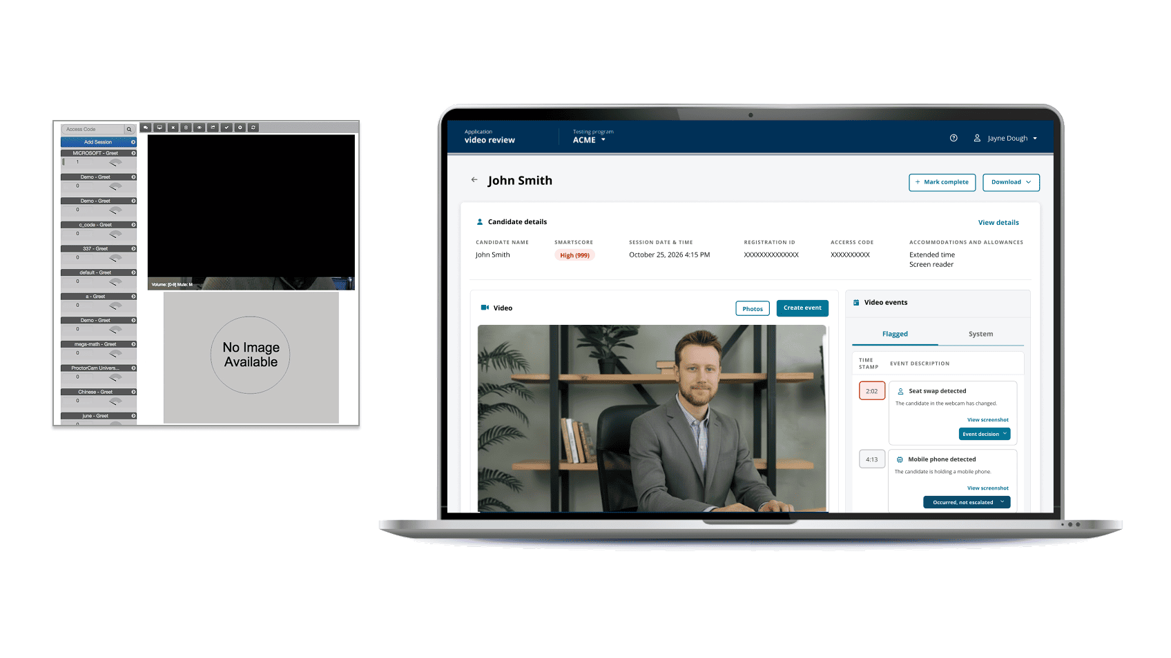 AI-assisted investigation workstation for high-stakes exam integrity.