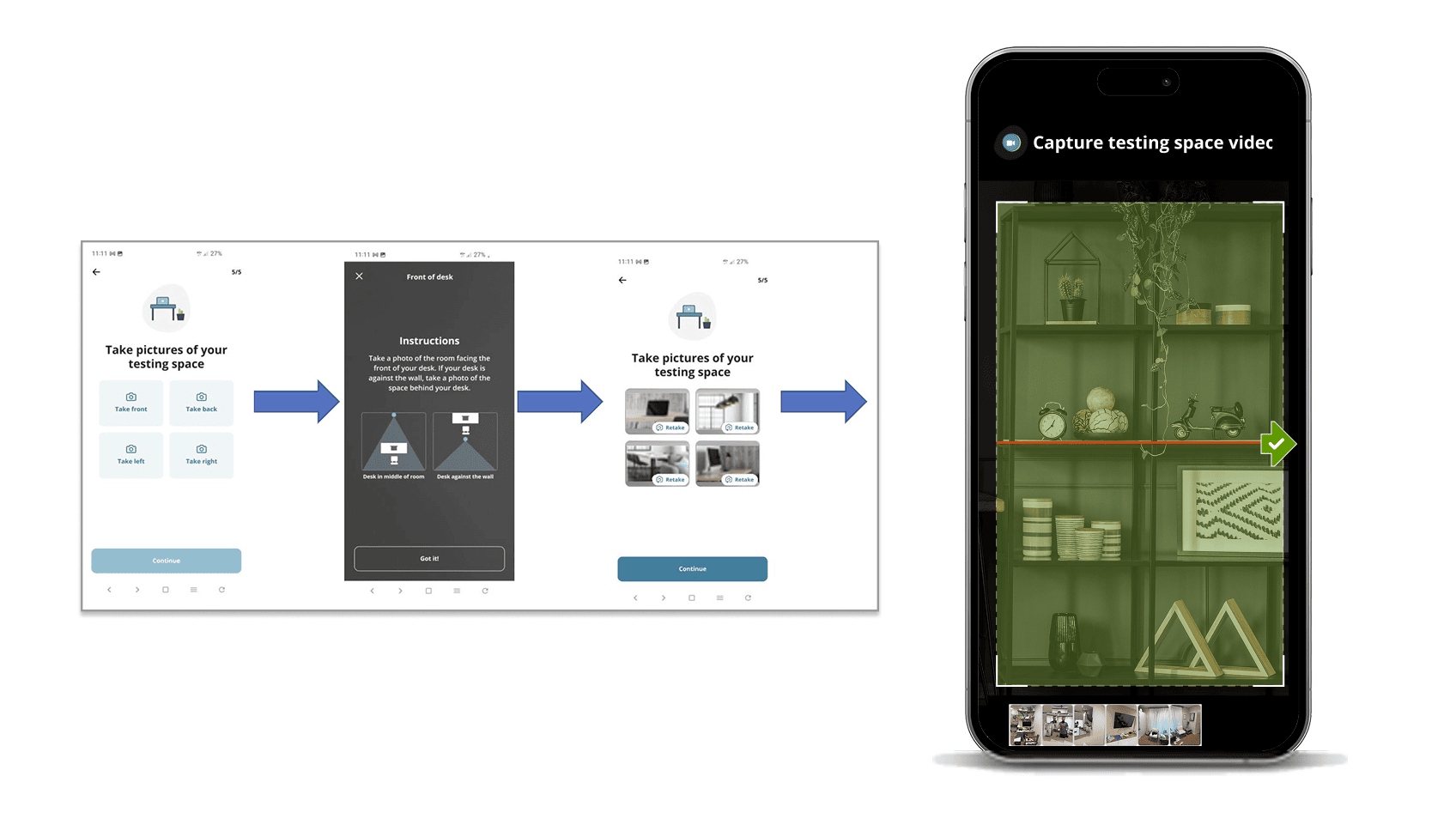 Shifting workspace validation from a live-greeter step into an AI-validated candidate-led video scan.
